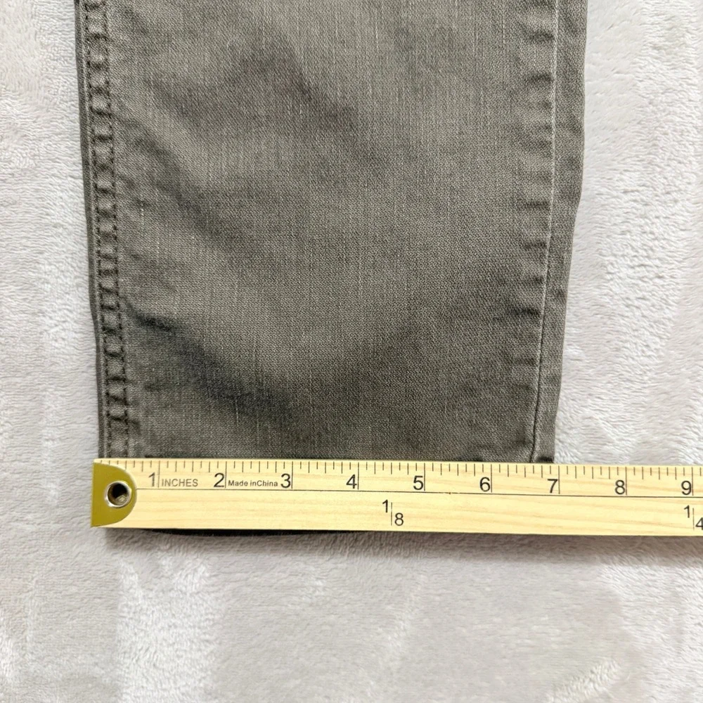 Levi 511 Jeans Mens 34x32 (Fit 33x30) Olive Green Brown Slim Preppy Stretch EUC